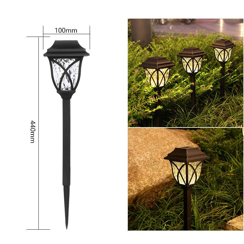 Vogue Yard Газон Ночной светильник Газонный светильник Освещение дорожек на солнечных батареях Водонепроницаемый светодиодный ландшафтный декор Внутренний двор Сад