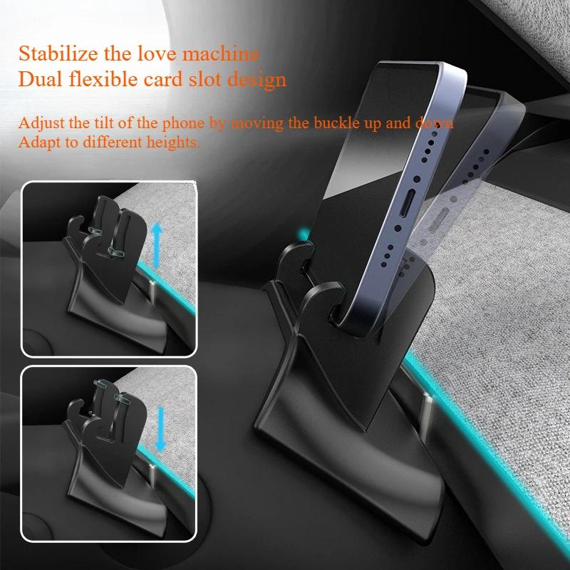 Для Tesla Model 3 Y Juniper Жидкий силикон Автомобильный держатель для телефона Кронштейн на рулевом колесе Без следов Зажим Аксессуары 2017-2025