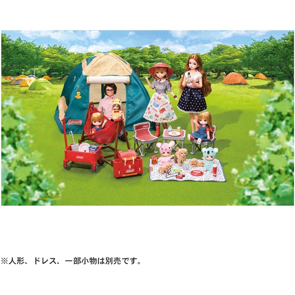 Takara Tomy Licca-chan LG-07 Camping and Backpack Set Doll Toy for Pretend Play Ages 3 and Up