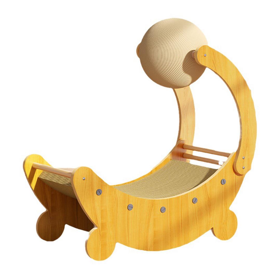 Кровать-когтеточка для кошек, деревянная сизалевая когтеточка, многофункциональное кресло-когтеточка для кошек для помещений