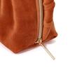 Francfranc Velour Pleated Stand Freestanding Cosmetic Makeup Storage Pouch, Orange, Stand-Up Style, Pouch,