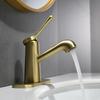 Basin Faucets Chrome Finish Bathroom Faucet Hot and Cold Water Basin Mixer Tap Brass Toilet Sink Water Crane Short Style 855872