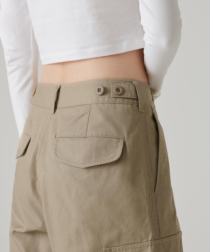 MUSINSA STANDARD WOMAN Women'S Wide Cargo Pants [Beige]