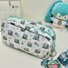 Anime Virtual Singer Miku Stationery Bag Pencil Case Kawaii Large Capacity Student Coin Purse Fans Collect Gift Peripheral Bag