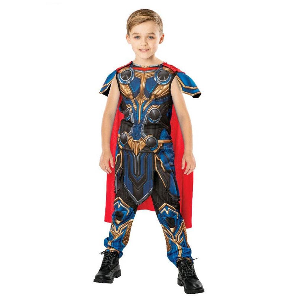 Halloween Costume Thor Cosplay Suit Boys Superhero Onesie Love And Thunder Stage Performance Suit