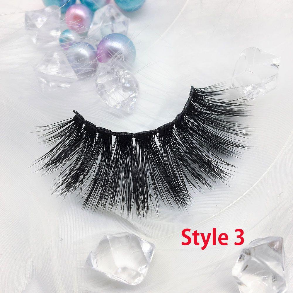 Thick Long Dramatic Wispy Cross Eye Lashes Extension False Eyelashes 25mm Lashes 3D Soft Mink Hair