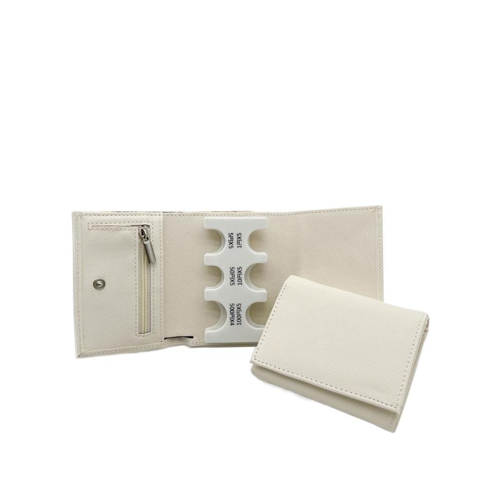 Zipper Bag Tri-fold Coin Purse Portable Travel Card Case Men's Small Wallet Coin Collection