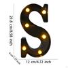 LED Marquee Letter Light Black Up Alphabet Sign for Birthday Wall Home