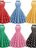 Retro 50s Hepburn-Style Waist-Cinching Slim Dress