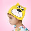 Kids Unisex Waterproof Silicone Cartoon Swimming Cap Bear Hat for Boys Girls - Yellow (6) PIECE DETACHEE PISCINE