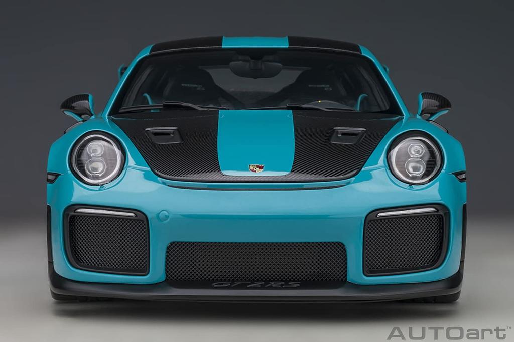 AUTOart Porsche 911 GT2 RS Weissach Package черный готовый продукт 78175 1/18 (991,2) Синий/Углеродный