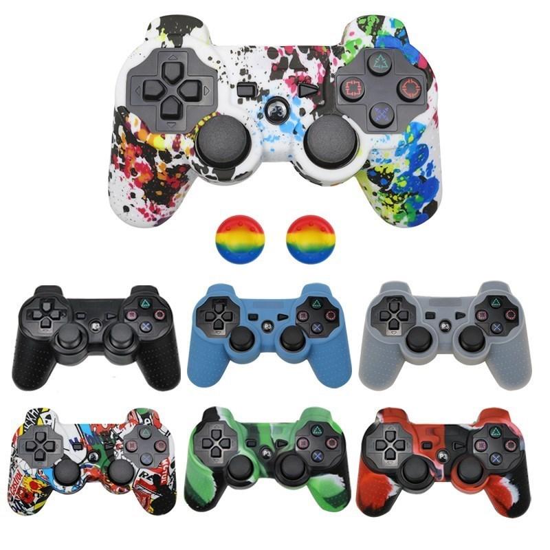Силиконовый защитный чехол для геймпада PS3 для PlayStation 3 Гелевый резиновый кейс с 2 силиконовыми накладками
