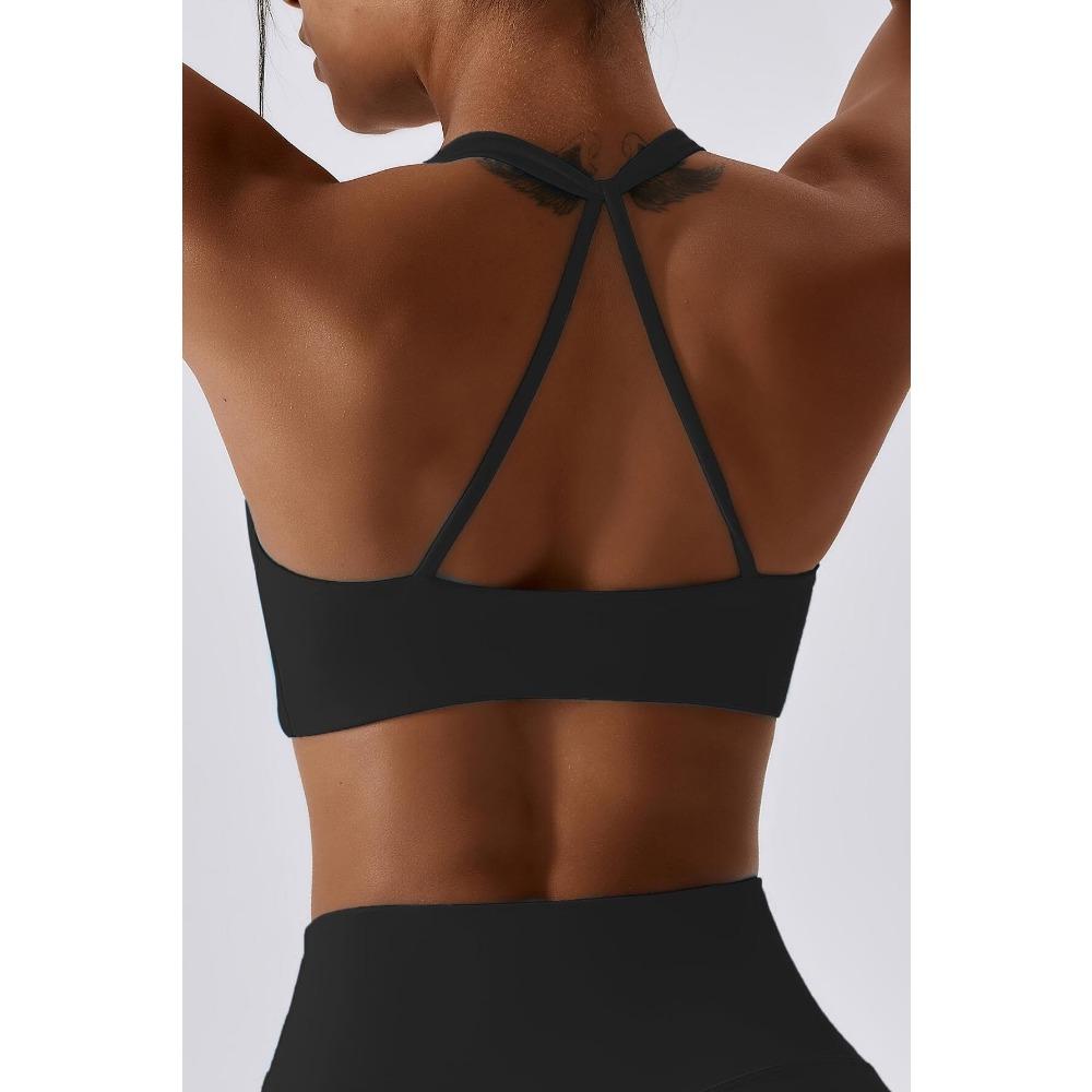 CHARMLEAKS Женский спортивный бюстгальтер с крестообразной спинкой, мягкий спортивный жилет с низкой ударной нагрузкой, бюстгальтер для занятий йогой