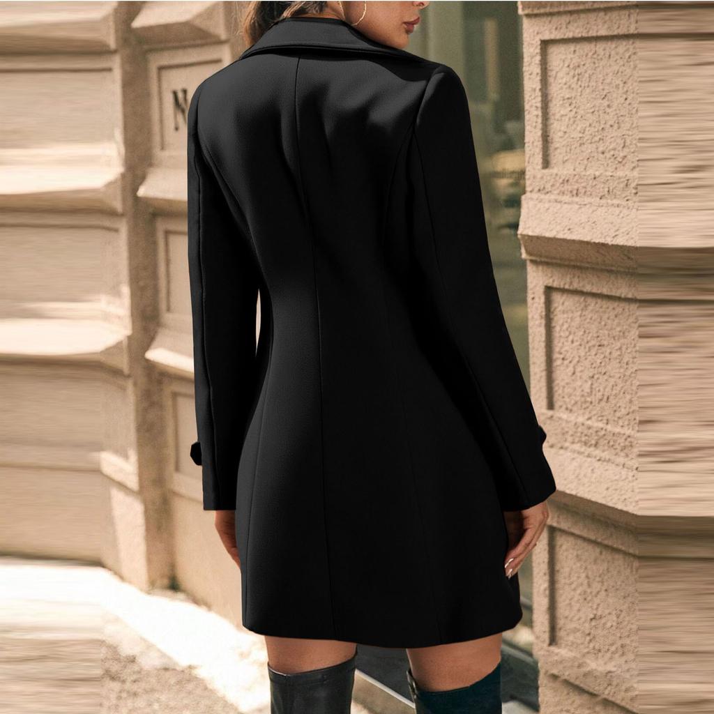 Женский модный кардиган однотонный с длинным рукавом куртка-кардиган