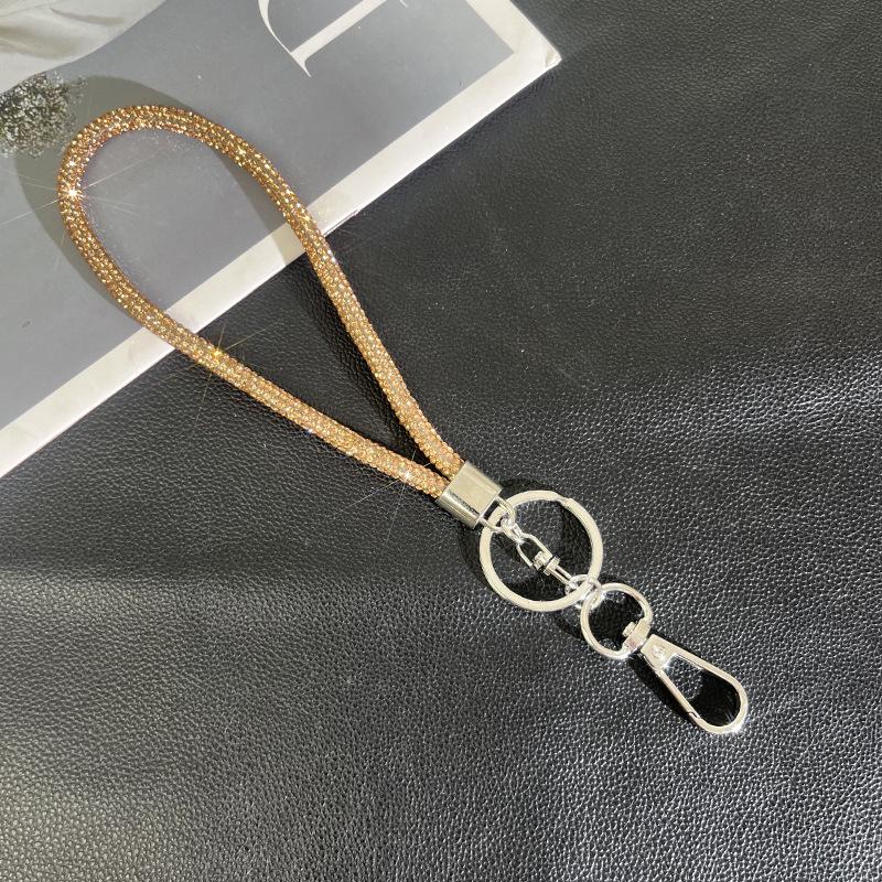 Light Luxury Rhinestone Phone Lanyard: Diamond Crossbody Chain & Bracelet Pendant.