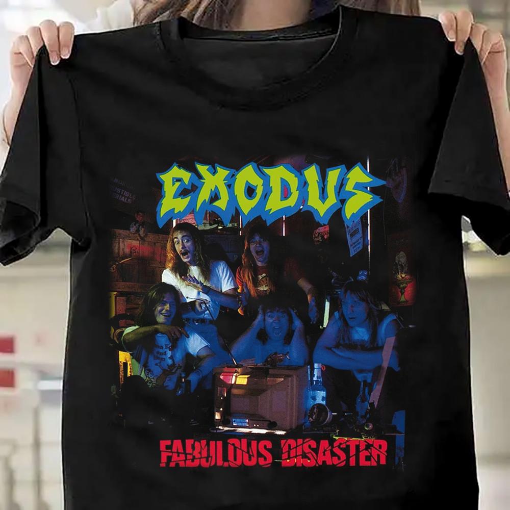 Exodus - Потрясающая Катастрофа Футболка с коротким рукавом Черная Все размеры Унисекс Футболка