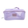 Women Travel Portable Cosmetic Storage Pouch Toiletry Organizer Bag Mesh Transparent Wash Bag Tote Multifunctional Makeup Case Washbag