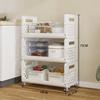 Multi-storey Moveble Storage Rack Multi-Functional Kitchen Basket Household Small Cart Floor Standing For Fruits And Vegetables