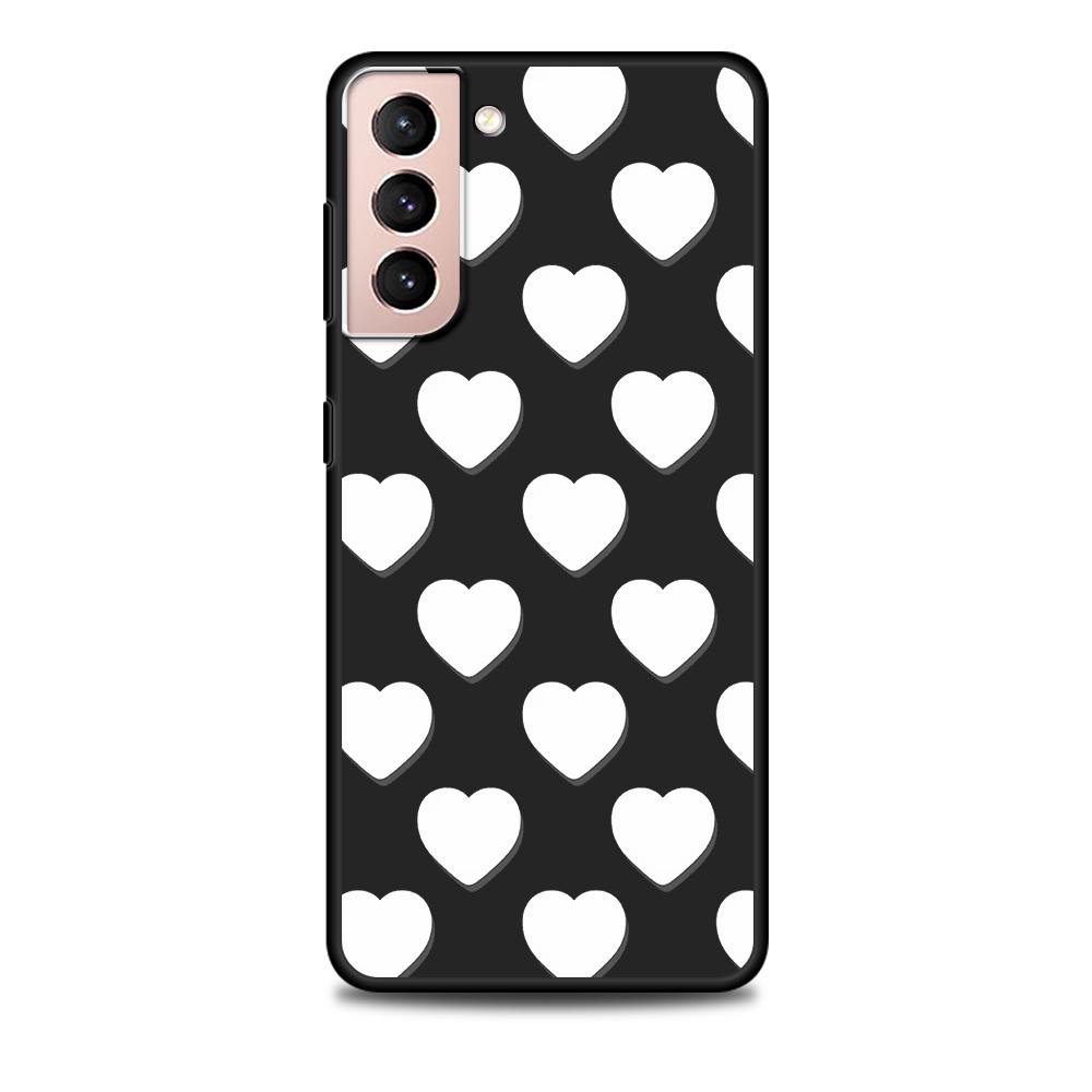 Чехол Love Heath для Samsung Galaxy S22 Ultra Чехол для телефона S21 S20 FE S10 5G S9 S8 Plus S10e S7 Edge Черный Мягкий Силикон Милая Оболочка