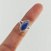 Lapis Lazuli Marquise Gemstone Ring, Solid 925 Sterling Silver Ring, Women Ring, Birthday Gift, Boho Ring, Designer Ring