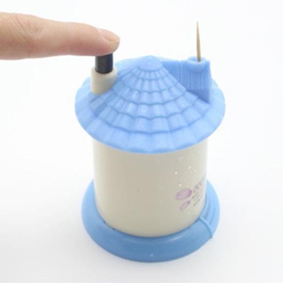 House Shaped Automatic Toothpick Box Holder Container Dispenser Home Decoration