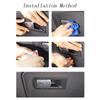 Car Styling Carbon Fiber Copilot Glove Box Handle Decoration Covers Stickers Trim For BMW X3 G01 2018 Interior Auto