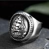 Винтажное Готическое Кольцо Парусник Для Мужчин Нержавеющая Сталь Viking Талисман Крутые Парусные Аксессуары Морская Бижутерия