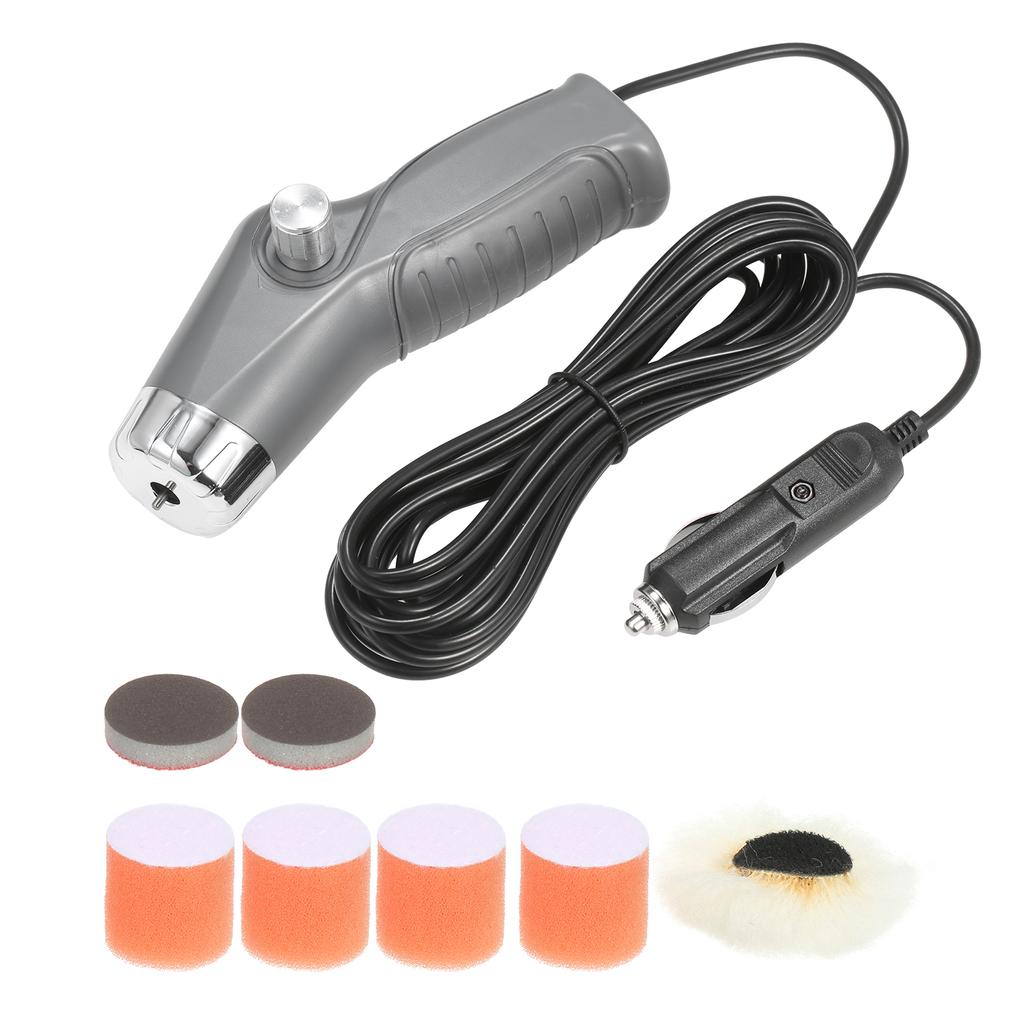Мини-полировальный станок мощностью 60 Вт с прикуривателем, электрический полировщик для автомобилей с переменной скоростью, 8500 об/мин