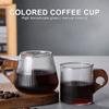 Tea Coffee Mug Japanese-Style Glass Cup With Wooden Handle Vertical Stripes Tea Milk Beer Mug Gift Cup Home Office Drinkware