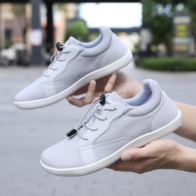 Дышащая сетчатая обувь большого размера мужская и женская спортивная обувь из летучего трикотажа широкая обувь для босиком плоская повседневная обувь для широкой и узкой стопы