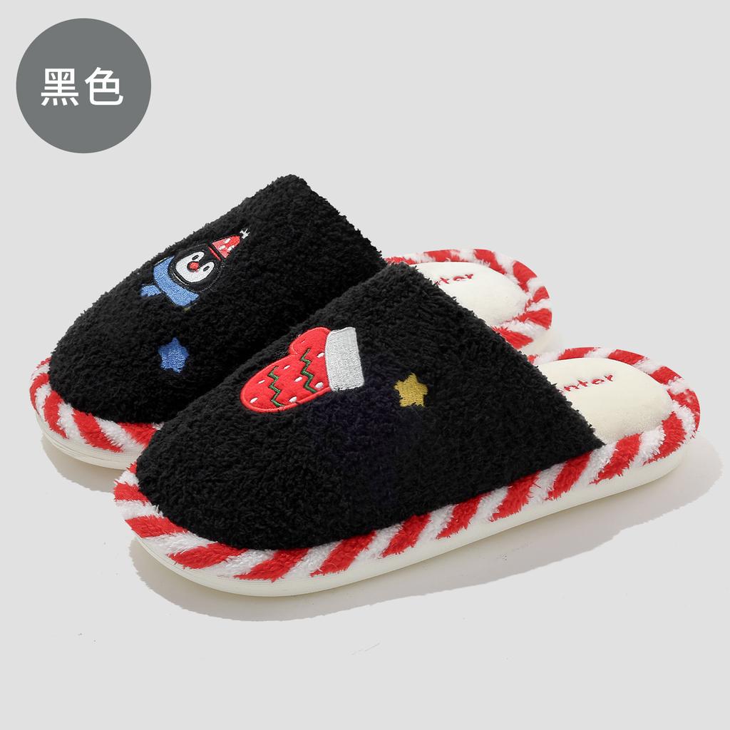 Домашние хлопковые тапочки зимние для пары милые мультяшные пингвины для дома в помещении спальня пол швабра зимние