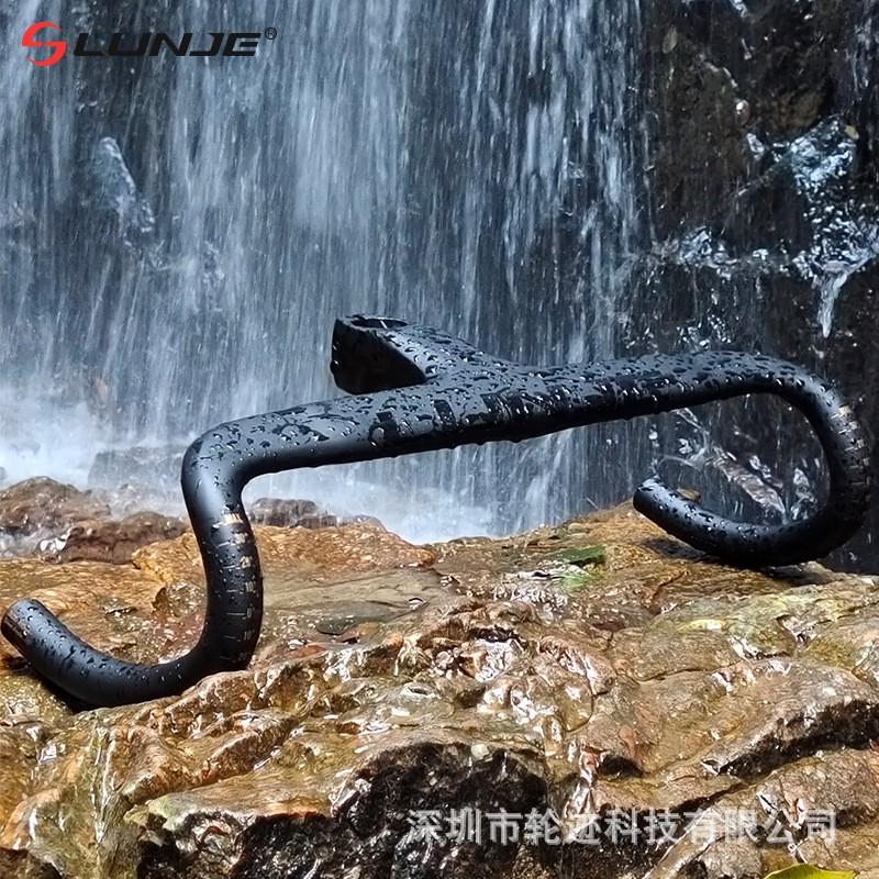 LUNJE Road Bike Carbon Drop Bar Aero Integrated Handlebar Ultra Light