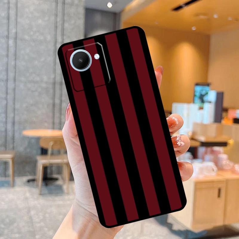 Стильный чехол Milan со полосками для Realme C55 C33 C31 C35 C30 C11 C15 C25s C21Y GT Neo 5 3T 2T 8 9 10 11 Pro Plus