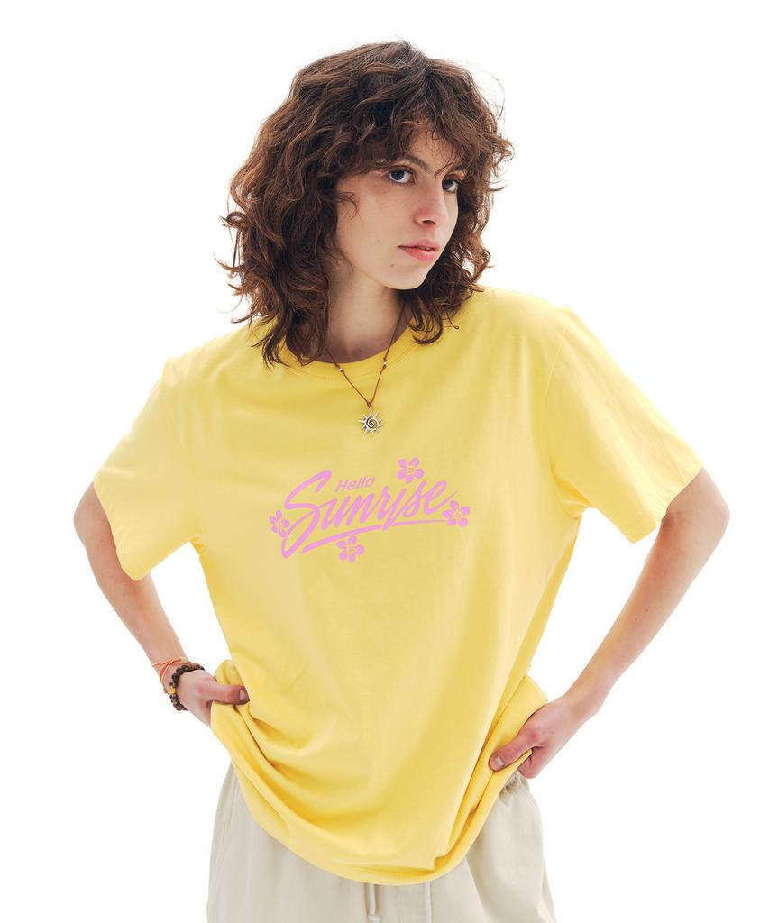 HELLO SUNRISE Hs Sunrise Bloom Tee_Yellow