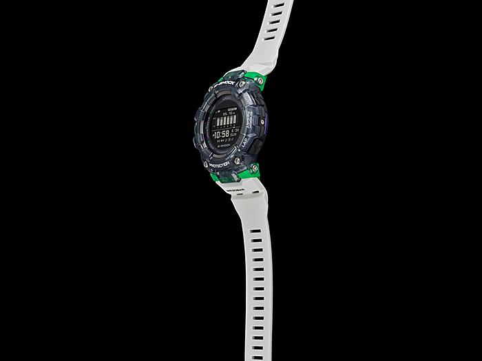 Casio Мужские часы G-SHOCK, смола, водостойкость 200 м, цифровые, ударопрочные, кварцевые, GBD-100SM-1A7