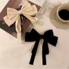 Vintage Bow Big Hair Hook Satin Women Hair Clips Hairpins Ponytail Holder Buckle Korean Barrettes