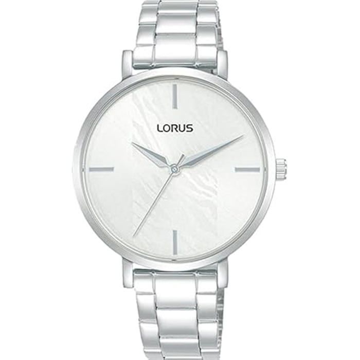 Montre - LORUS - RG225WX9 - Cuir blanc - Étanche 5 Atm - Quartz - Verre minéral
