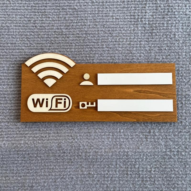 Винтажная деревянная настенная табличка с паролем WiFi, настенный знак с информацией о беспроводной сети, элемент декора для дома
