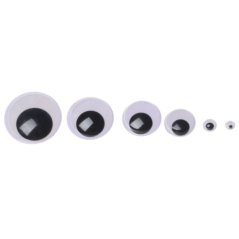 Plastic Kids Toys Wiggling Moving Eyes Plush Panda Eye 3D Dolls Accessories DIY Dolls Materials