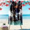 Rottweiler Print Beach Towel, Large Soft Quick Dry Towel for Beach Camping Swimming