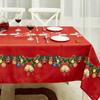 Рождественский колокольчик с принтом, годичная прямоугольная скатерть, обеденный стол, журнальный столик, пятностойкая скатерть, вечерние, уличный ужин