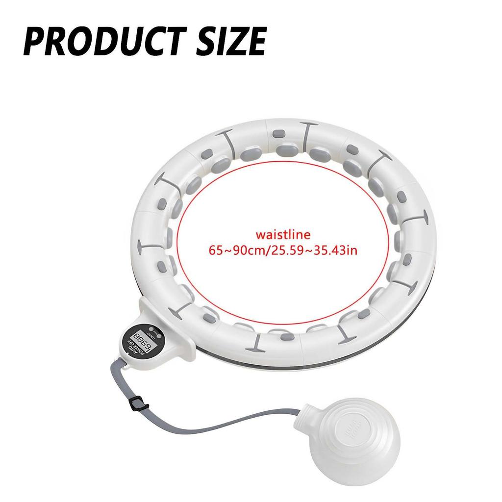 Умный утяжеленный фитнес хула-хуп, фитнес-массажный обруч с шариком и счетчиком для взрослых, для похудения