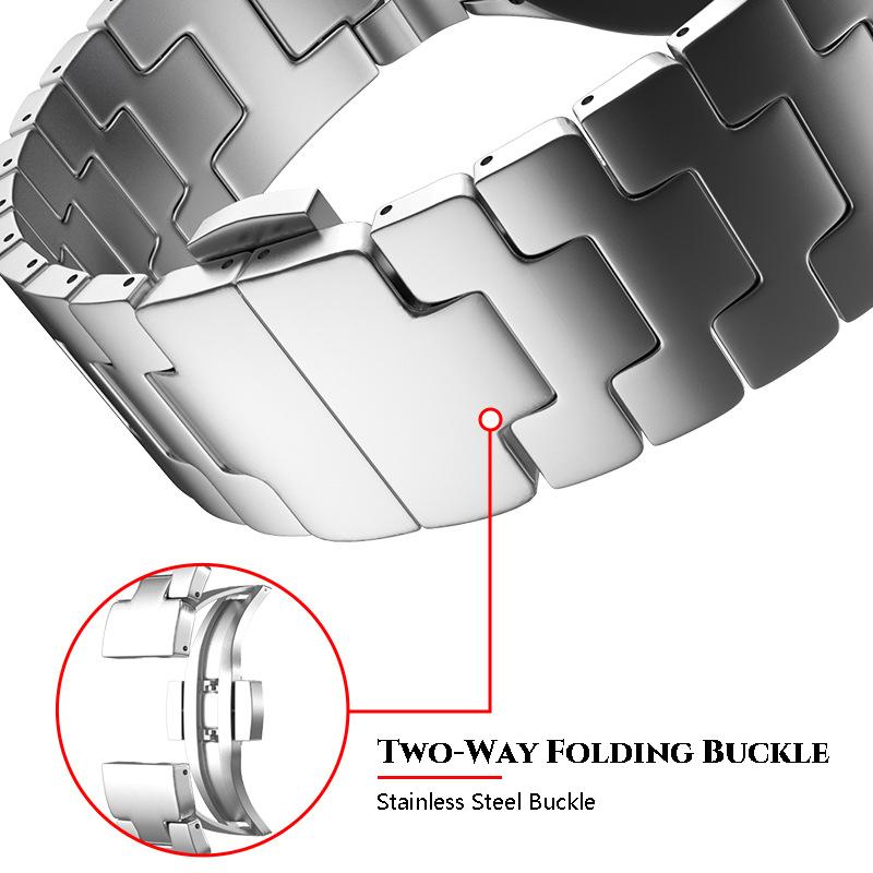 No Gaps Strap For Samsung Galaxy Watch 7 6 5 4 40mm 44mm 6Classic 43/47mm 5Pro 45mm Luxury Stainless Steel Bracelet Band