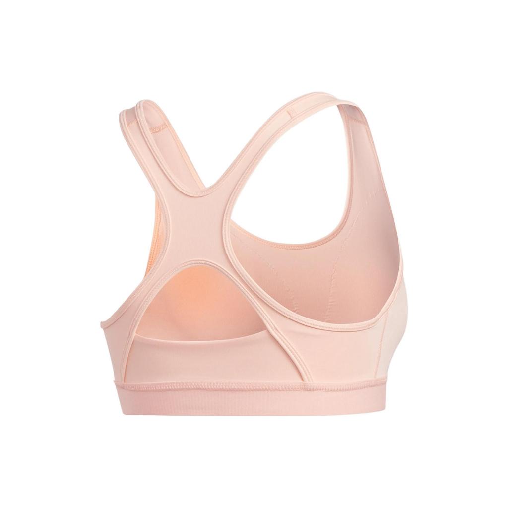 Adidas Solid Color Logo Training Running Breathable Fitness Yoga Sports Bra Women Underwear Pink GF3940