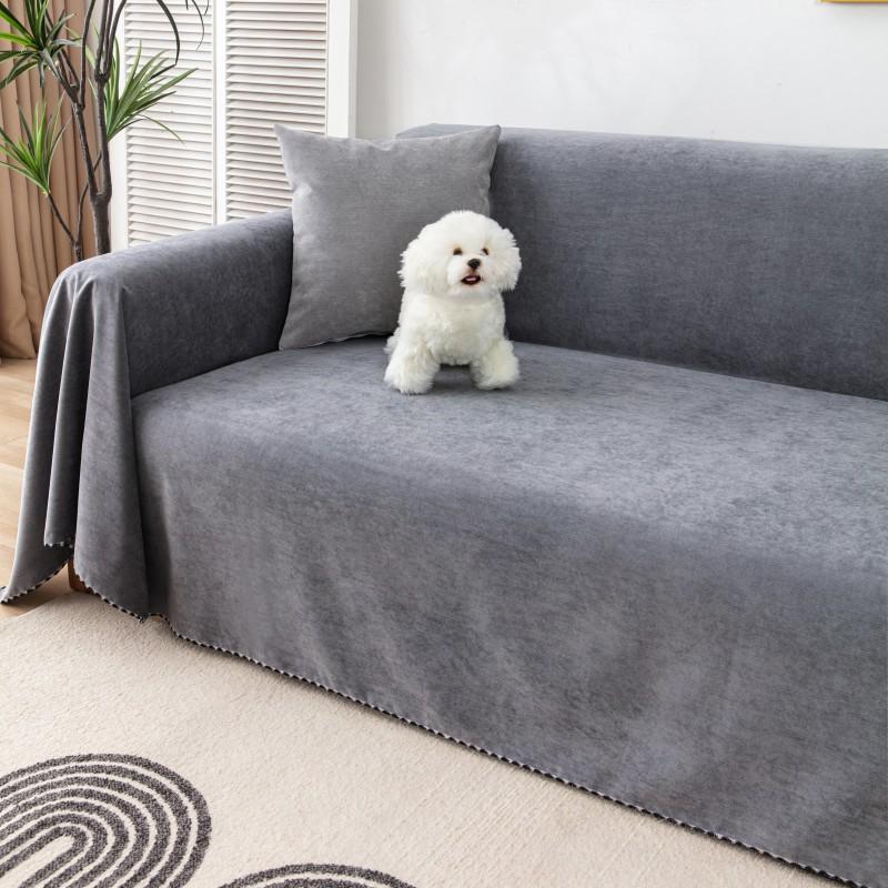 Japanese Style Waterproof Solid Color Sofa Cover - Full Protector Cushion