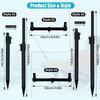 Rod Stand Rack Fixing Bracket with Ground Stake Aluminum Fishing Rod Holder Detachable Fishing Rod Rack Fishing Gear