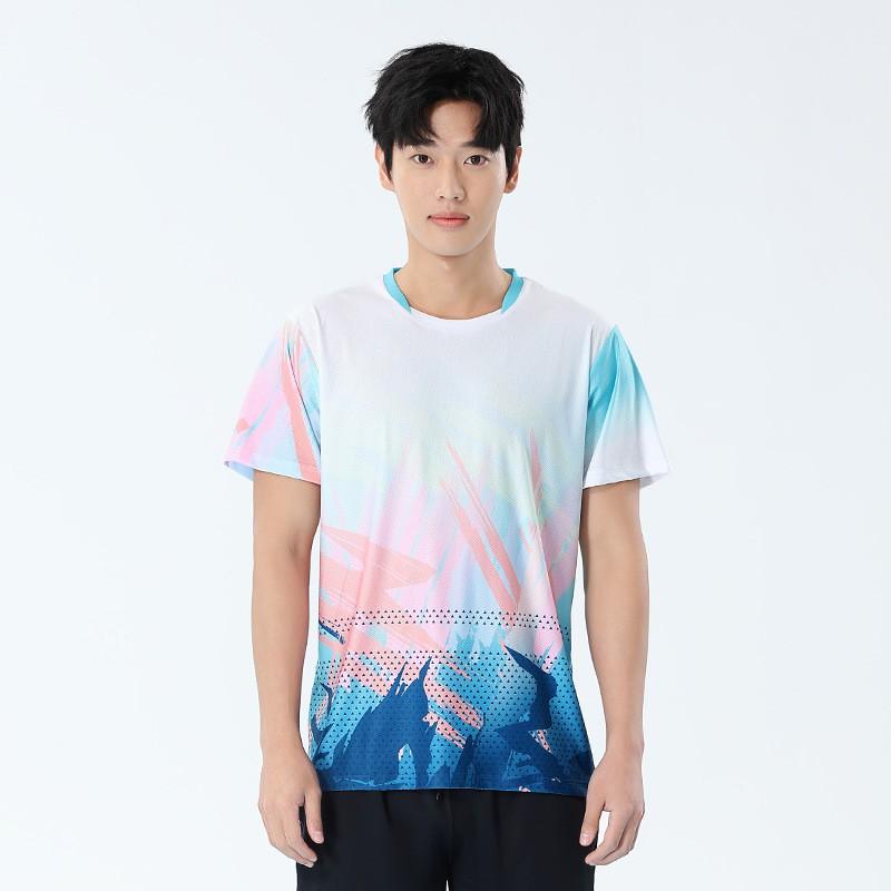 Womens Badminton Shirt Mens Table Tennis Top Quick-Dry Breathable Sport T-Shirt Running Gym Training