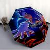 1PC Sonic the Hedgehog - Custom Name Automatic Folding Umbrella - Compact 8-Rib Design, Durable Plastic & Iron, Daily Use S0106022