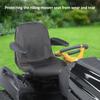 Чехол на сиденье газонокосилки, водонепроницаемый чехол на сиденье трактора с 2 карманами для хранения, средний, черный