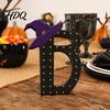 Знаки Хэллоуина из массива дерева Деревянные украшения BOO для настольного столика, многоуровневого подноса, декора тематической комнаты, креативные буквенные украшения, праздничные